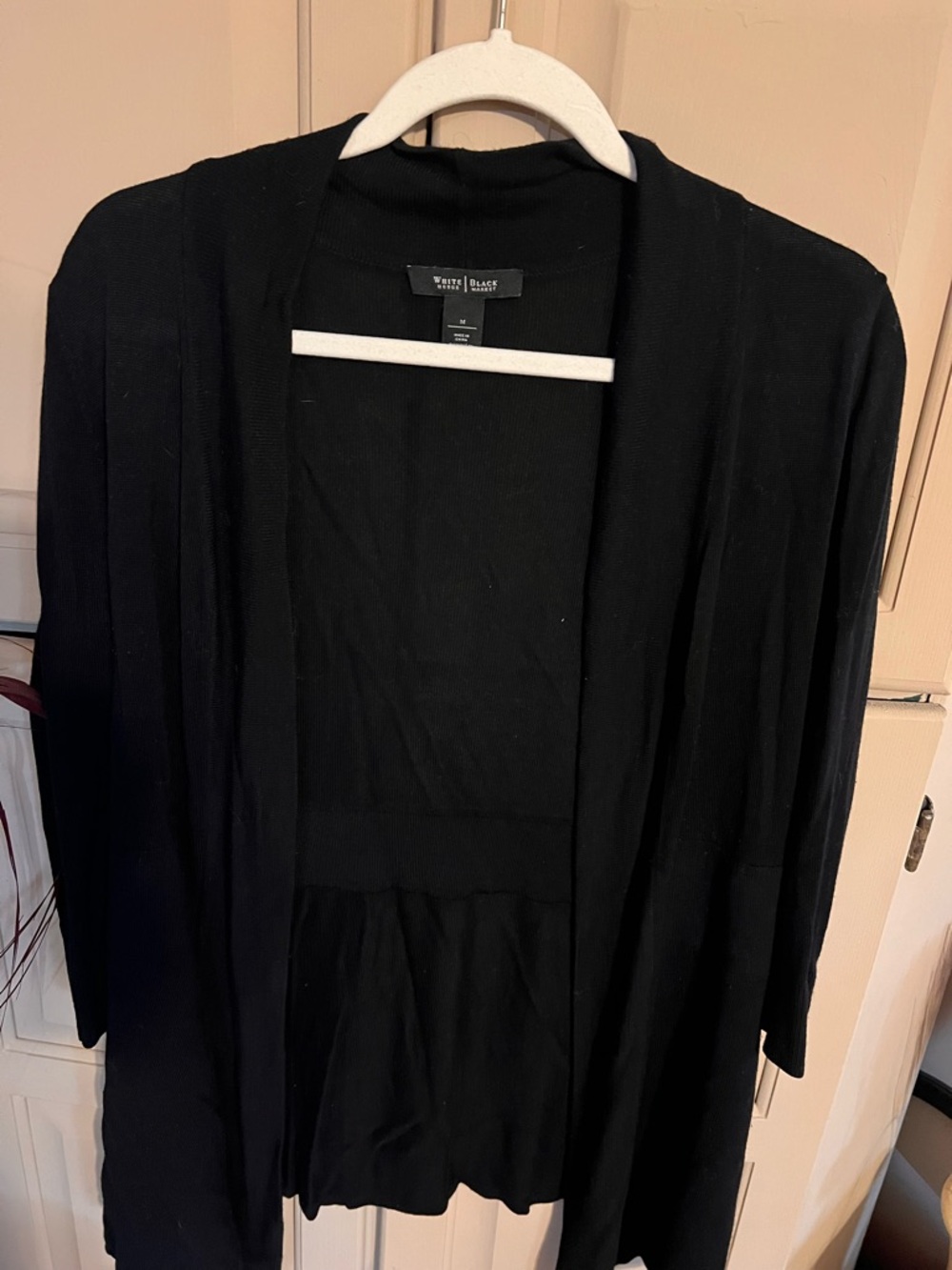 White House Black Market Black Knit Cardigan